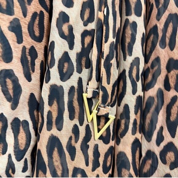 SWIMINISTA × Christian Lacroix leopard print sheer swim cover-up size M / L - Picture 4 of 4